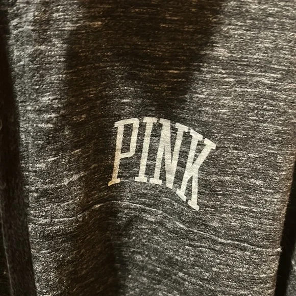 Pink Victoria Secret Cropped Sweatshirt - Picture 4 of 5